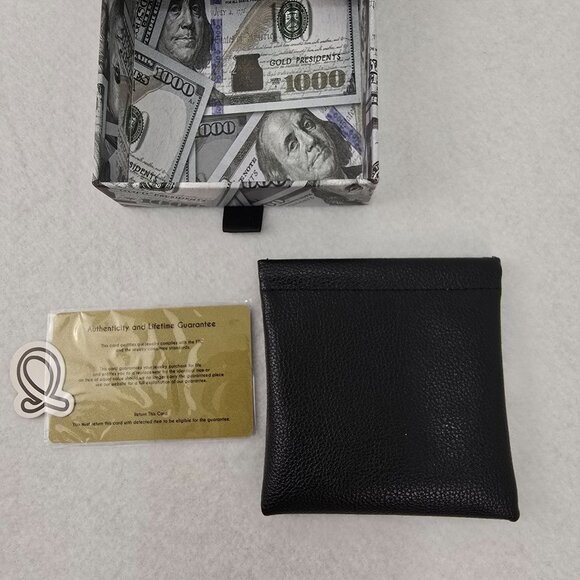 Pres "BIZZ" Custom Baguette Pendant Necklace Rope Chain Goldtone Gold Presidents - Picture 10 of 10